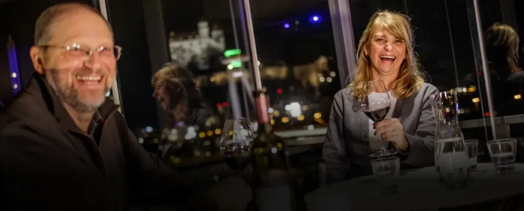 Private tour group tasting Slovak wines in Bratislava Old Town.