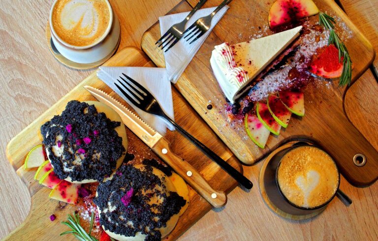 Traditional sweet pastry with poppy seeds served on a Bratislava Vegan Food Tour.